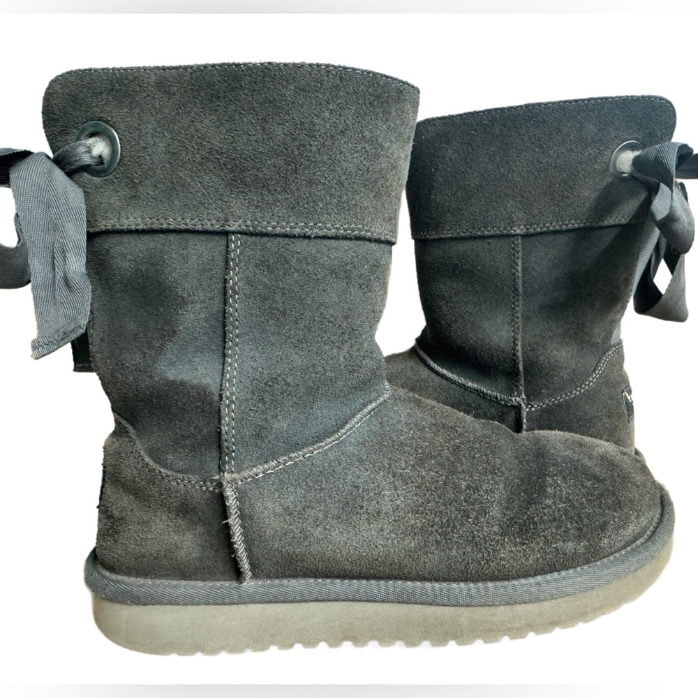 Koolaburra Charcoal Suede Winter Boots